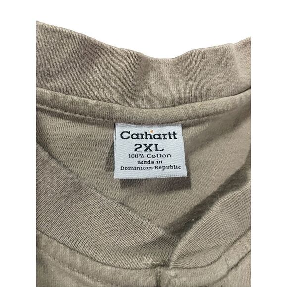 Carhartt men’s camel brown short sleeve tee 2XL - Picture 3 of 6